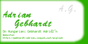 adrian gebhardt business card